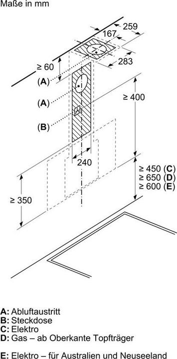Actual product image Bosch Hausgeräte Series 4 DWK87FN60 (Wall hood)