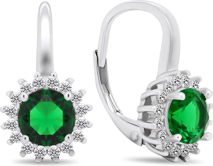 Immagine prodotto Brilio Argento - Orecchini in argento con zirconi EA423WG (Argento)