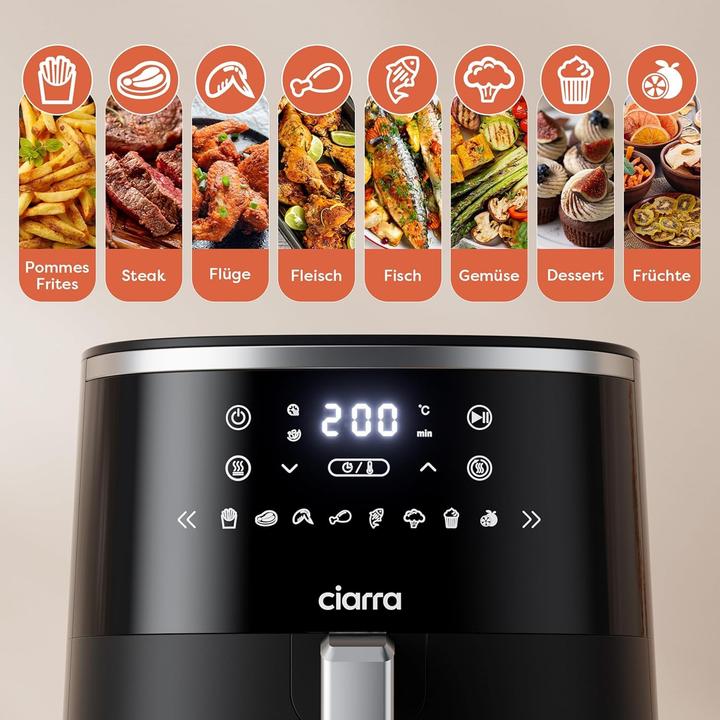 Produktbild Ciarra Friggitrice ad Aria con Pannello Touch Digitale