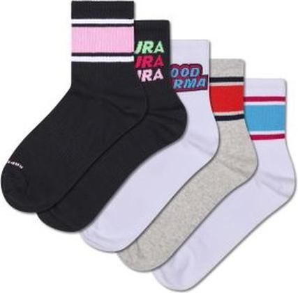 Actual product image Happy Socks 5-Pack Simple Stripe 1/2 Crew Sneaker Sock (5-pack, 36 - 40)