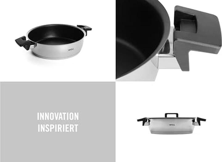 Immagine prodotto Woll Pentola per arrostire con coperchio (28 cm, Pirofila + casseruola, Acciaio inossidabile)