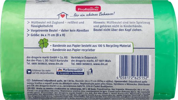 Produktbild dm Profissimo Müllbeutel (30x, 60 l)