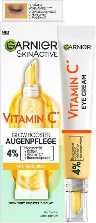 Produktbild Garnier SkinActive Vitamin C (Augenpflege Crème, 15 ml, Tag + Nacht)