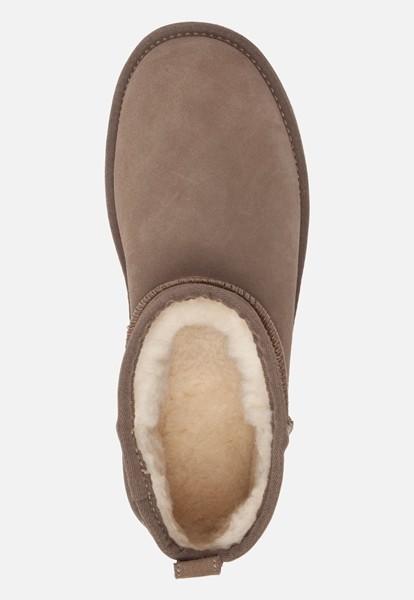 Actual product image Colors Taupe Suede Ankle Boots (37)