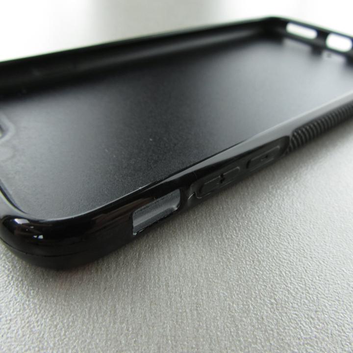 Actual product image PhoneLook Coque Silicone rigide noir Red Blue Cat Glasses (Apple iPhone 6)