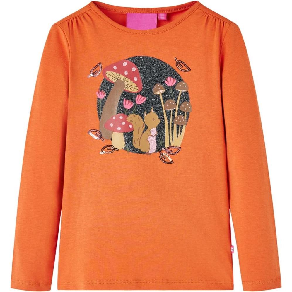 VidaXL, Unisex, Shirt, Lewiss, Orange, (128)