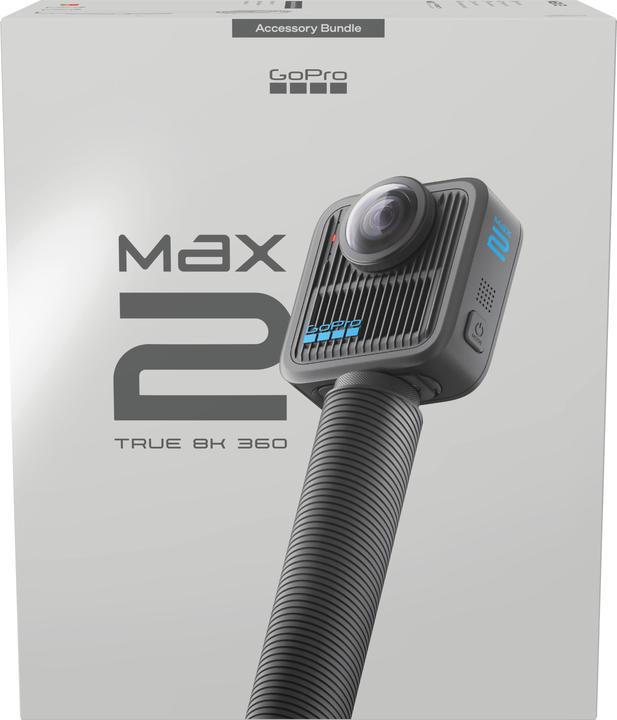 Actual product image GoPro MAX2 360 Action Camera + Accessories Bundle (Bluetooth, GPS, Wi-Fi)