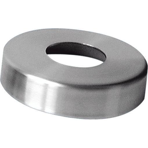 Croso, Türgriff + Fenstergriff, Abdeckrosette ø 105 mm, Bohrung 42,8 mm, Höhe 16 mm, Edelstahl V2A (Türgarnitur)