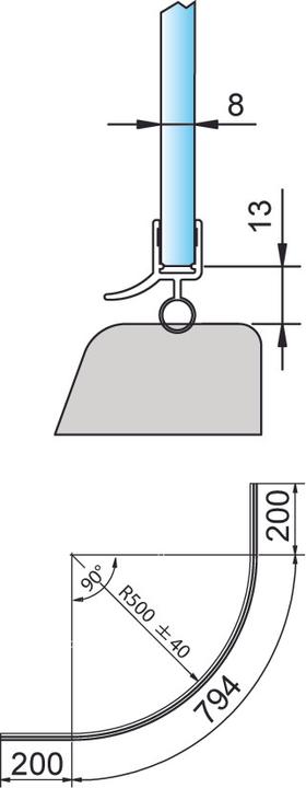 Image du produit Pauli+Sohn Joints de porte de douche pour les douches rondes