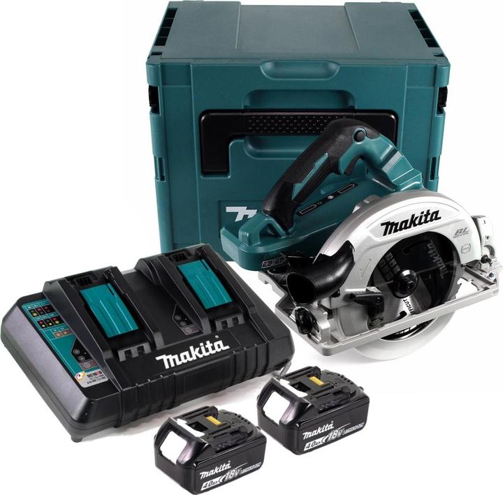 Productafbeelding Makita DHS 782 PM2J accu handcirkelzaag 36V (2x18V) 190 mm Brushless in Makpac + 2x 4,0 Ah Accu +