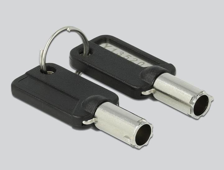 Immagine prodotto Navilock Cavo di sicurezza per notebook con 3 teste di bloccaggio per Kensington, Noble Wedge e Nano Slot