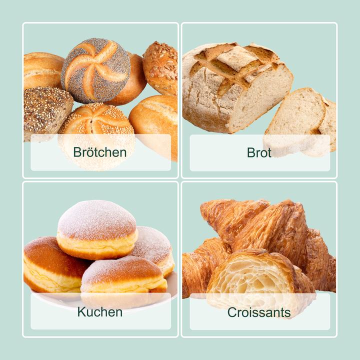 Actual product image Relaxdays Brotkasten mit Bambusdeckel Retro-Design