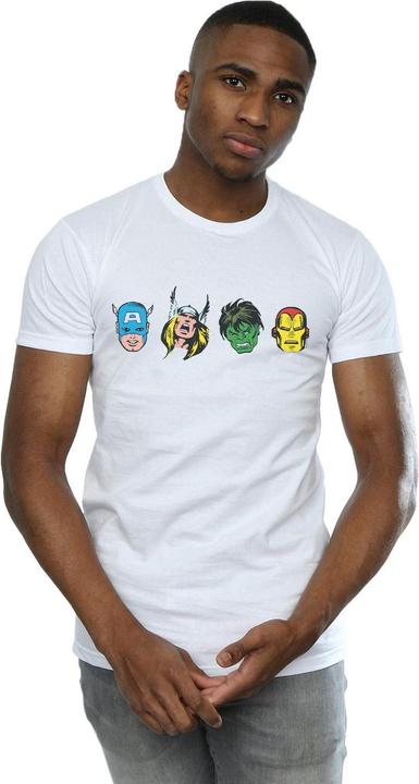 Immagine prodotto Avengers Comic Heads Maglietta Uomo (5XL)