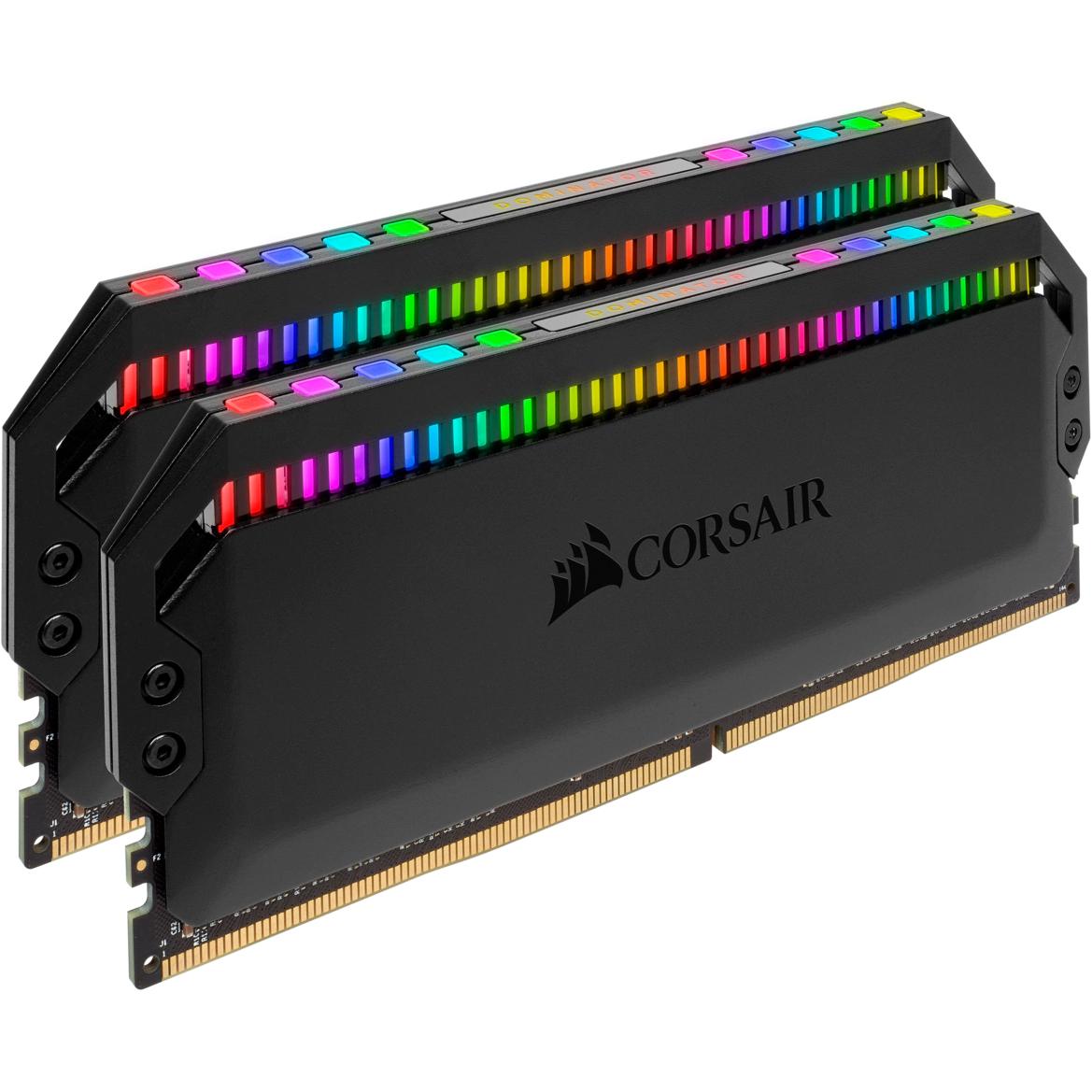Corsair Dominator Platinum RGB (2 x 16GB, 3466 MHz, DDR4-RAM, DIMM), RAM, Schwarz