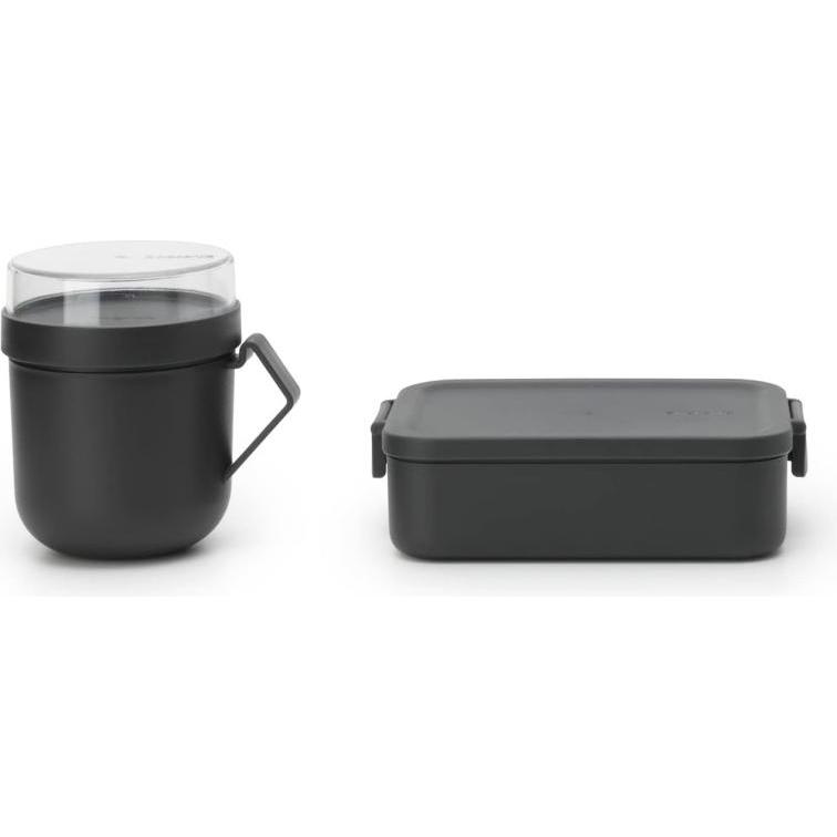 Brabantia Lunchbox Make & Take Dunkelgrau, Lunchbox, Grau
