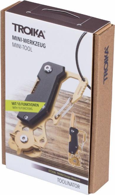 Produktbild Troika Taschenmesser Toolinator 10 Funktionen Gold/Schwarz (0.45 cm)