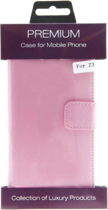 Image du produit NoName Etui cuir Slim Book pour Sony Xperia Z3 - rose (Sony Xperia Z3)