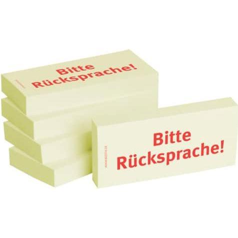 Bizstix, Haftnotiz, Notiz 'Rücksprache' 75x35mm