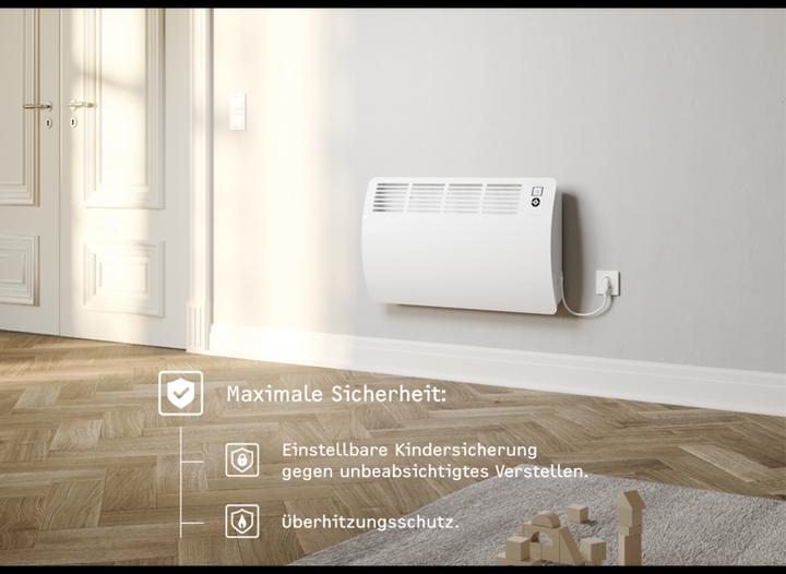 Image du produit Stiebel Eltron CON 20 Premium, convecteur mural de 2,0 kW pour environ 25 m², certifié VDE (2000 W)