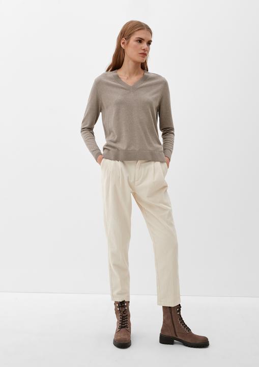 Produktbild s.Oliver Strickpullover Strickpullover aus Baumwollmix (36)