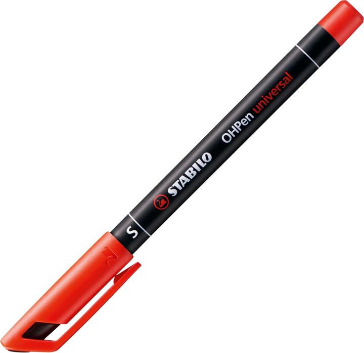 Actual product image STABILO OHPen universal foil pen permanent (Red, 0.40 mm, 10 x)