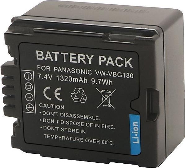 Immagine prodotto Acconic Batteria f. Panasonic VW-VBG130 HDC HDCDX1 HDC-DX1 HDCDX1EGS HDC-DX1EG-S (Accumulatore di carica elettrica)
