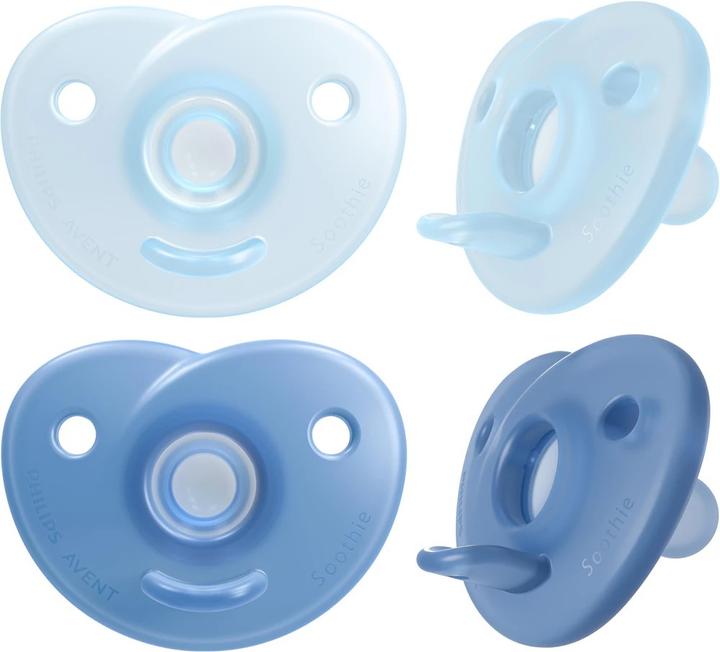 Immagine prodotto Philips Avent Soothie silikona maneklitis ar silikona vairogu 0-6M 2 gab. (2x, 0 - 6 Mesi)