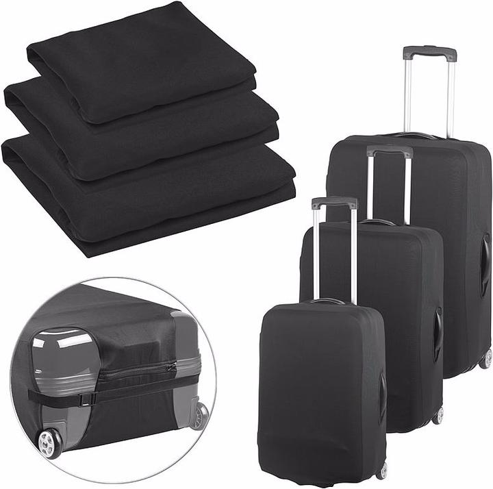 Produktbild Xcase 3er-Set Elastische Schutzhüllen für Koffer mit 53 - 66 cm Höhe
