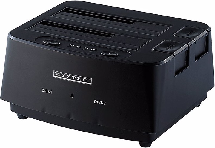 Xystec USB-3.0-Dockingstation für SATA-Festplatten & -SSDs, mit Klon-Funktion (2.5")