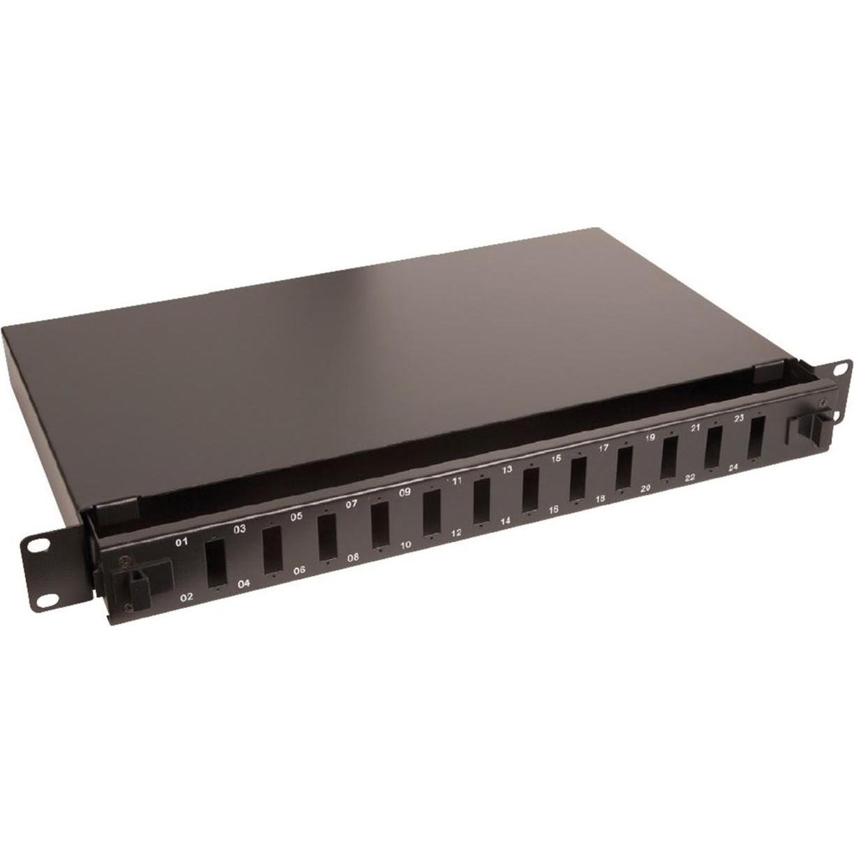 Lanview patch-panel - 1U - 19", Server Zubehör, Schwarz