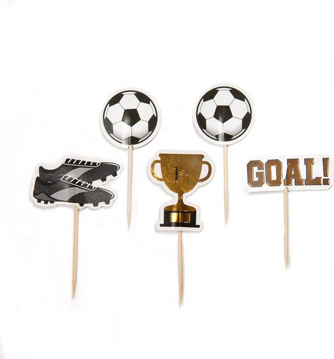 Image du produit Creative Party Pics cupcake toppers Football (12 pcs)