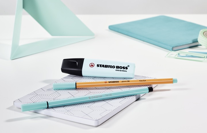 Actual product image STABILO BOSS ORIGINAL Pastel Highlighter (Pastel, 5 mm, 4 x)