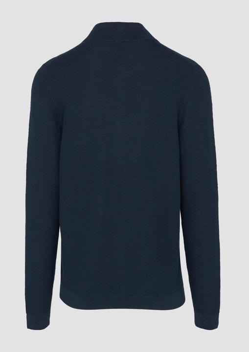 Produktbild S.Oliver Strickjacke Strukturierte Strickjacke mit Logo-Patch (L)