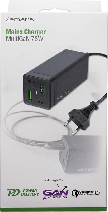Produktbild 4smarts Netzladestation MultiGaN (78 W)