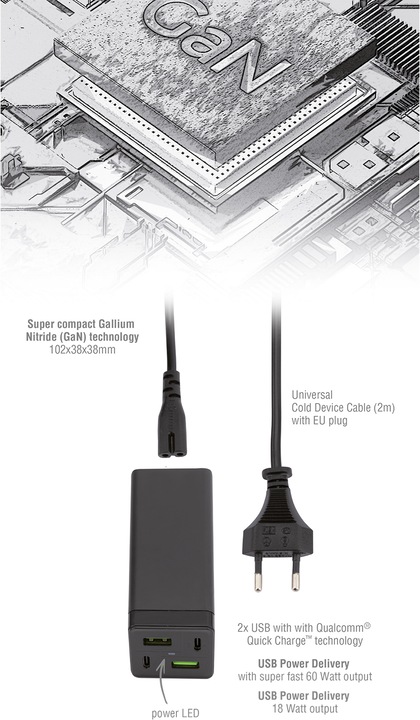 Produktbild 4smarts Netzladestation MultiGaN (78 W)