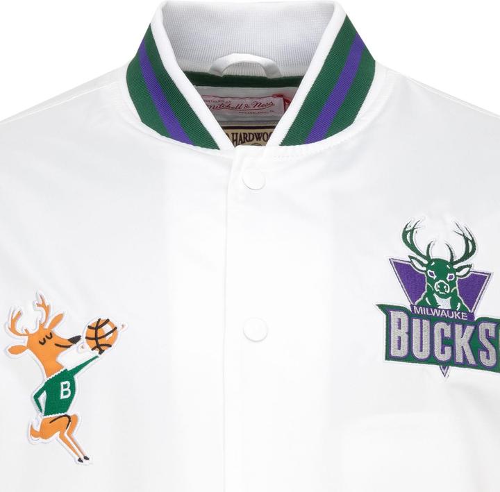 Immagine prodotto Mitchell & Ness Giacca City in raso leggero - Milwaukee Bucks - XXL (XXL)