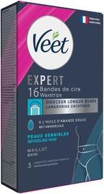 Veet Expert Wax Strips Bikini für empfindliche Haut 16 Stück (16 x, 20 g)