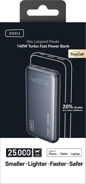 Image du produit INIU Leopard Power 140W Power Bank (25000 mAh, 140 W)