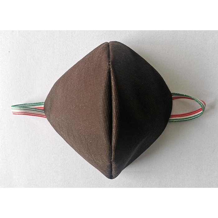 Altri, Mascherina protettiva, Mascherine Cotone/Pol.(NO DPI) Brown 5pz (5x)