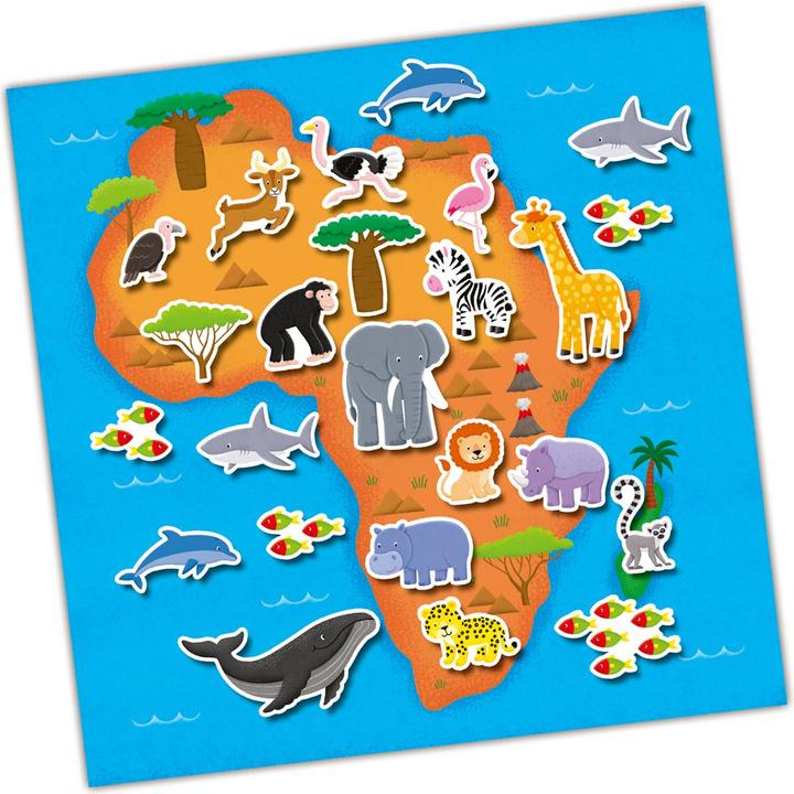 Actual product image Tinka Magic Galt - Reusable Sticker Book - Maps (55-1005287)