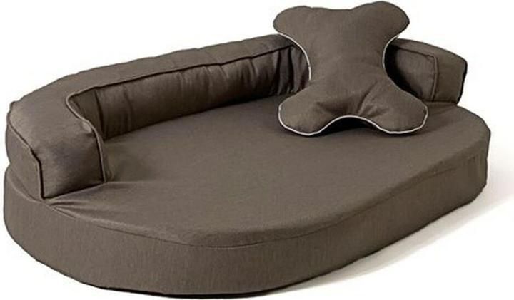 Go Gift GoGift Ovale Canapé pour animaux domestiques marron 100 x 65 x 10 cm (Chat, Chien)