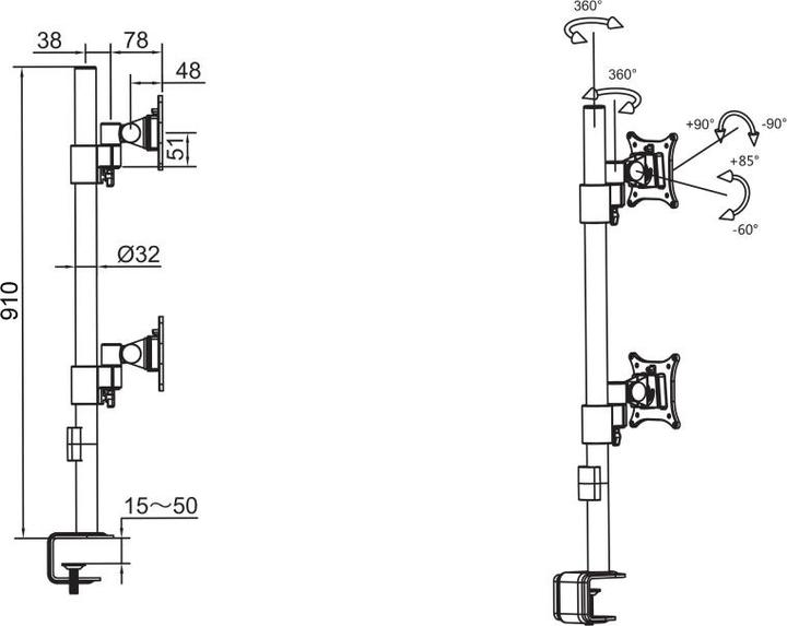 Produktbild Multibrackets M Vesa (Tisch, 30", 16 kg)