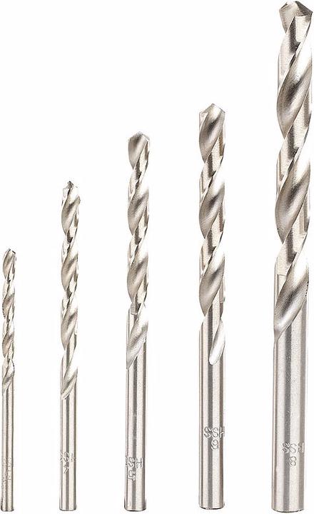Immagine prodotto AGT Set di punte da trapano 15 pezzi con punte per metallo HSS, punte per legno e pietra (3, 4, 5, 6, 8 mm)
