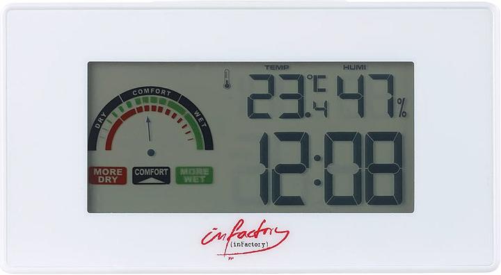 Produktbild Infactory Digitaler Funkwecker mit Thermometer und Hygrometer