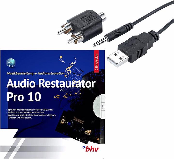 Produktbild Q-Sonic Audio-Digitalisierer & MP3-Recorder mit Restaurator-Software
