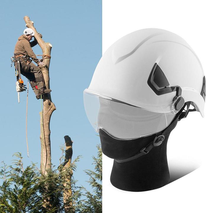 Image du produit Stahlwerk Casque de protection SVH-100 ST avec visière EN397 EN166 Casque forestier (53 - 64 cm)
