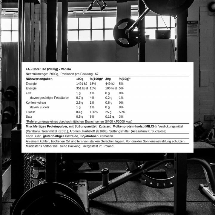Immagine prodotto Fa Nucleo: Iso (1 x, 2059 g)