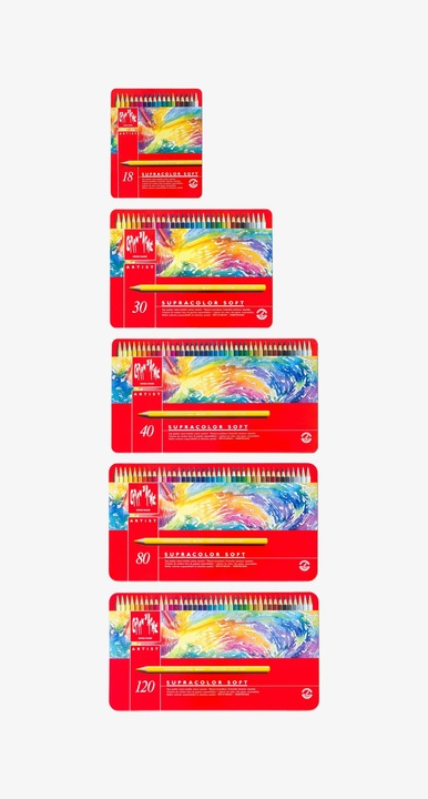 Image du produit Caran d'Ache Supracolor Aquarelle Metallschachtel (Multicolore, 18 x)
