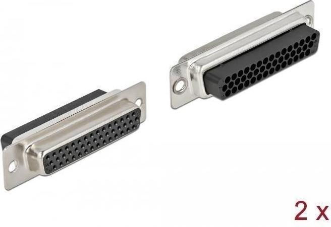 Produktbild Delock D-Sub HD 44 Pin Crimp Buchse, Metall, 2 Stück