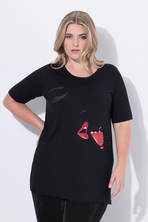 Produktbild Miamoda T-Shirt, A-Linie, Frauen-Motiv, Glitzersteinchen (46)